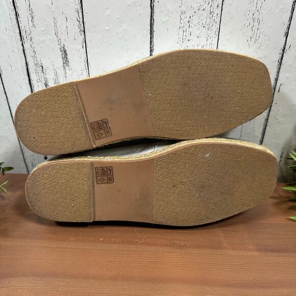 Stuart Weitzman Women's Silver Espadrilles Size 9.5 - Picture 9 of 10